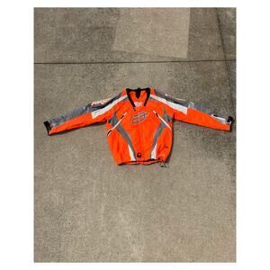 Arctiva Men's Jacket Medium Multi-Orange Snowmobile Shell Outdoor Winter Sporty